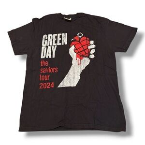 Comfort Colors Black Crewneck Tee with White Label